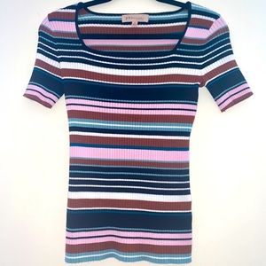 Philosophy Striped short sleeve sweater